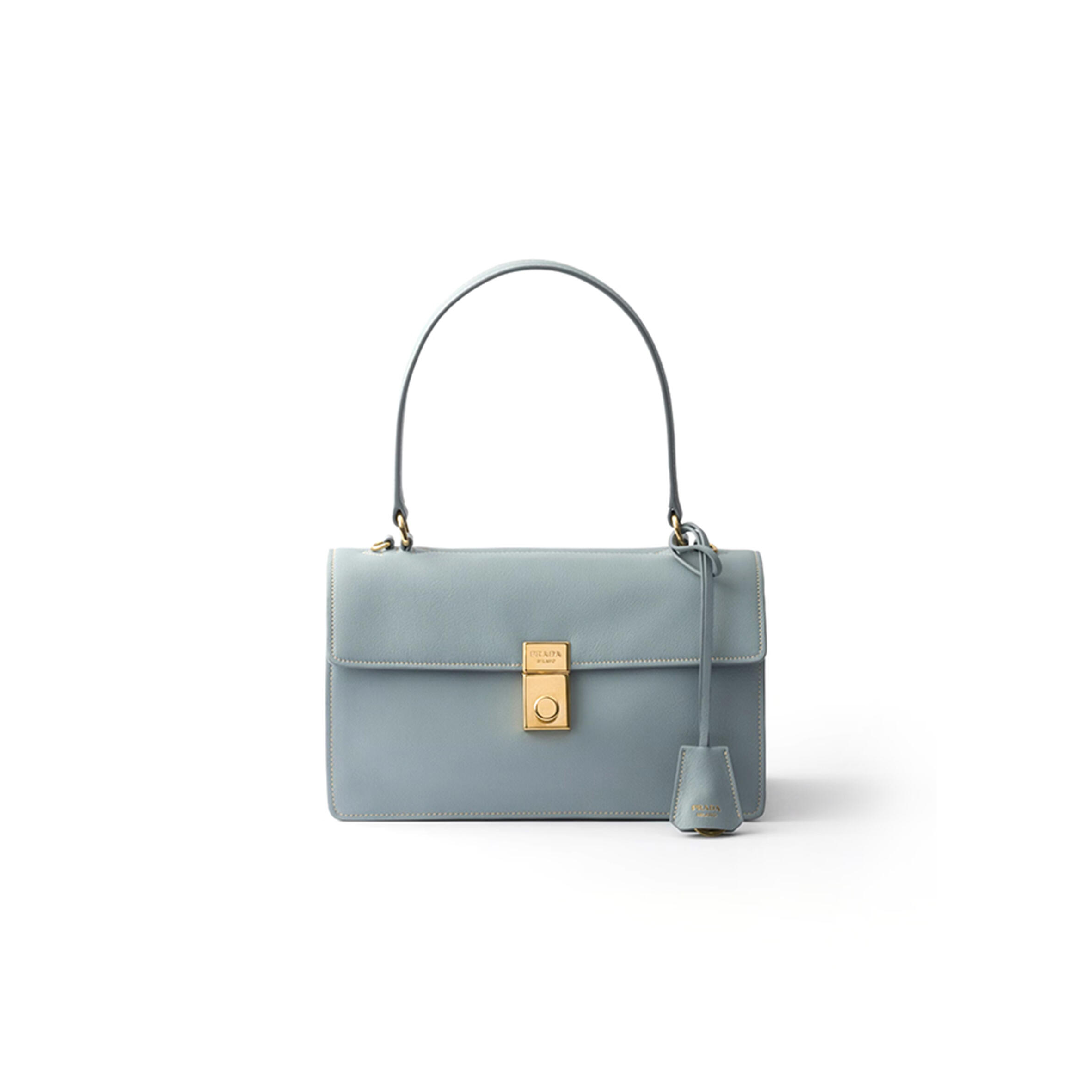 PRADA SOFT SOUND MEDIUM LEATHER SHOULDER BAG 1BN023 (28*16*10cm)